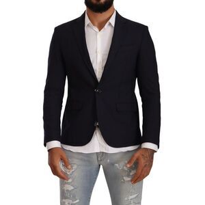 Domenico Tagliente Black Single Breasted One Button Suit Men's Jacket